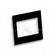 ClearFile Transvue Self Adhesive Transparency Mount, 6x4.5, Black - 100 Pack