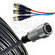 Comprehensive 12-Pin Male to 3 BNC Male Component Video Cable - 25'