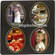 Albums-X MS812BG  Milano Mat 8x10" - for Four 4x5" Prints (Oval)  (Black/Gold)