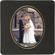 Albums-X MS502BG  Milano Mat 5x7" - Oval  (Black/Gold)