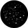 Rosco Steel Gobo #77514 - Star Cluster - Size E