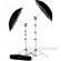 Smith-Victor UK2 Umbrella Kit with Brackets, Stands, Case