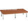 Sanus 9" Tall Modular Video Shelf - Cherry / Silver
