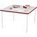 Bretford 36 x 30" Quattro Work & Utility Table - Grey w/ Cardinal