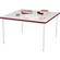 Bretford 42 x 30" Quattro Work & Utility Table - Grey w/ Cardinal