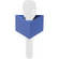 GB Mic Flag Triangle Microphone Flag - 2 x 3" - Blue