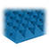 Auralex 2" Studiofoam Pyramid-24 (Blue) - 12 Pieces