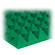 Auralex 2" Studiofoam Pyramid-24 (Kelly Green) - 12 Pieces