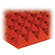 Auralex 2" Studiofoam Pyramid-24 (Orange) - 12 Pieces