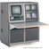 Winsted 2-Bay Security Console with TruForm Work Surface, Model J8555