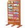 H. Wilson WML14FO  14-Pocket Literature Display (Floor Model) - 20.5 x 37 x 12" (Oak)