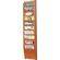 H. Wilson WML10O  10-Pocket Literature Display (Wall Model) - 10.5 x 49 x 3.75"  (Oak)