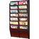 H. Wilson WML14M  14-Pocket Literature Display (Wall Model) - 20.5 x 37 x 12" (Mahogany)
