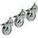 Bogen / Manfrotto Wheel Set with Brakes - 75MM, M10 Thread