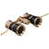 LaScala Optics 3x25 Opera Glass with Strap - Black & Gold