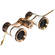 LaScala Optics 3x25 Opera Glass with Strap - White & Gold
