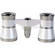 LaScala Optics 3x25 Opera Glass with Light - White & Silver