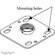 Chief 4-in. Ceiling Plate with 1-in. Swage - Black Wrinkle (1-in. NPT)