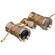 LaScala Optics 3x25 Opera Glass with Strap - Titanium & Gold