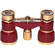 LaScala Optics 3x25 Opera Glass - Burgundy & Gold