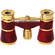 LaScala Optics 3x25 Opera Glass - Spotted Burgundy & Gold