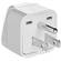 Franzus NWG1C Adapter Plug - 3-Prong Grounded USA Devices in Europe