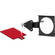 Omega Under-the-Lens Filter Holder with Red Safety Filter
