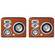 JBL L820 Studio L Series 4-Way 6" Wall-Mount Satellite Speaker - Cherry