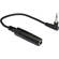 Hosa Technology Stereo Mini Angled Male to Stereo 1/4" Female Extension Cable - 6"