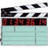 Denecke TS-C Compact Time Code Slate - Black and White Clapper, EL Backlit