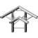 Milos M222 Duo 3 Way Horizontal Leg Corner - 90 Degrees