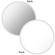 Photoflex LiteDisc Circular Reflector, White Opaque/Silver, 52" (132cm)