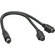 Hosa Technology S-Video Y-Cable, 4-pin Mini-DIN M to Dual 4-pin Mini DIN F - 10"