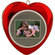 Tricod DigiFrame 1.1" Heart-Shaped Mini Digital Picture Frame (Red)