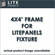 Litepanels 4 x 4' Frame for 16- 1 x 1' Litepanels Fixtures