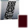 RPG Diffusor Systems Flatffusor 24" x 24" x 1" Diffusion Panel (Red Accent)