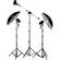 Smith-Victor FL140 3 Light Studio Kit with Boom Arm