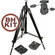 Bogen / Manfrotto 028B Tripod Legs (Black) with 808RC4 3-Way Head