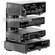 Peerless Industries Electronics Tower, Model PM-610GWG  with Four Glass Shelves  (White)
