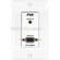 FSR PCI-5BWPAWHT Wall Plate Interface