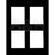 Savage Transparency Mat, 11x14", Four 3-1/2x4-1/2" Openings, 10 Pack