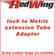 Red-Wing Inch to Metric Extension Tube Adapter