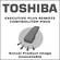 Toshiba 590030504 Excutive Plus Remote Control