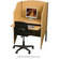 Balt Floor Carrel, Model 89830 (Teak)
