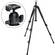 Manfrotto by Bogen Imaging 190XB Tripod Legs (Black) with 486RC2 Compact Ballhead (Quick Release)