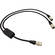 Cable Techniques Cabo Y de Hirose de 4 pinos para 2 Hirose de 4 pinos � 1 p� (30cm)