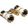 LaScala Optics 3x25 Opera Glass - White & Gold