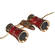 LaScala Optics 3x25 Opera Glass with Strap - Burgundy & Gold