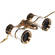 LaScala Optics 3x25 Opera Glass with Strap - White & Gold