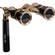 LaScala Optics 3x25 Opera Glass with Handle - Black & Gold